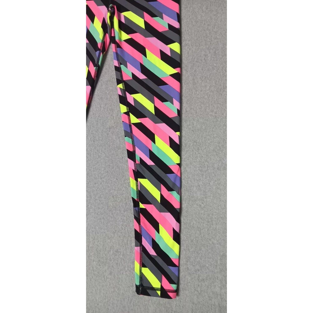 Victorias Secret VSX Sport Coolant Knockout Leggings S Neon Colorblock Abstract - Picture 5 of 10